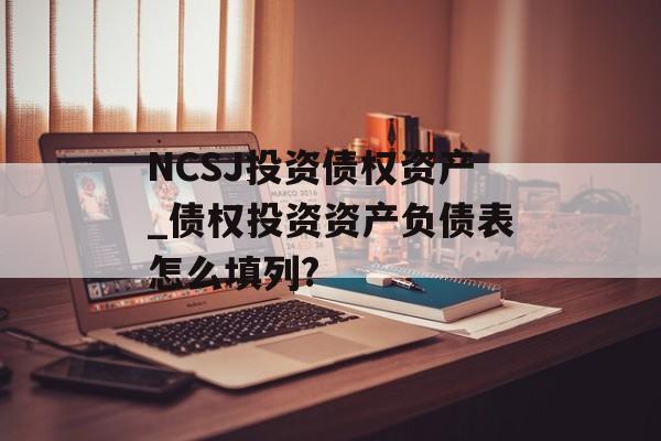 NCSJ投资债权资产_债权投资资产负债表怎么填列?