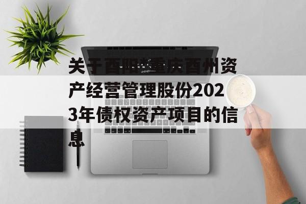 关于酉阳*重庆酉州资产经营管理股份2023年债权资产项目的信息