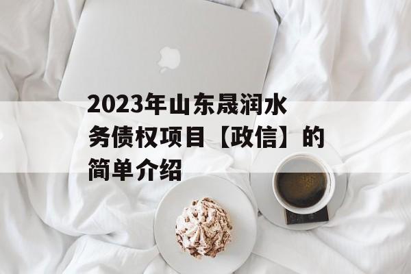 2023年山东晟润水务债权项目【政信】的简单介绍