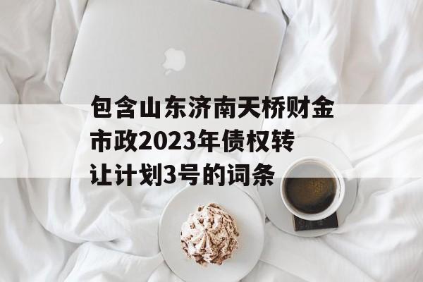 包含山东济南天桥财金市政2023年债权转让计划3号的词条