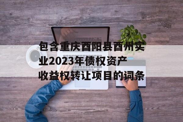 包含重庆酉阳县酉州实业2023年债权资产收益权转让项目的词条