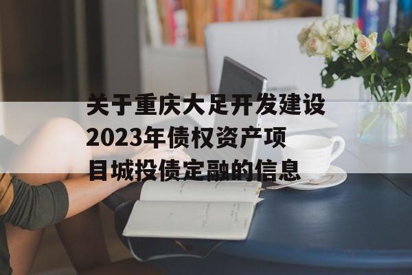 关于重庆大足开发建设2023年债权资产项目城投债定融的信息