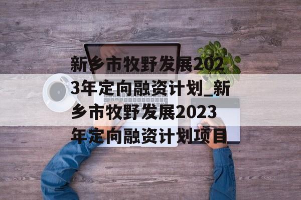 新乡市牧野发展2023年定向融资计划_新乡市牧野发展2023年定向融资计划项目