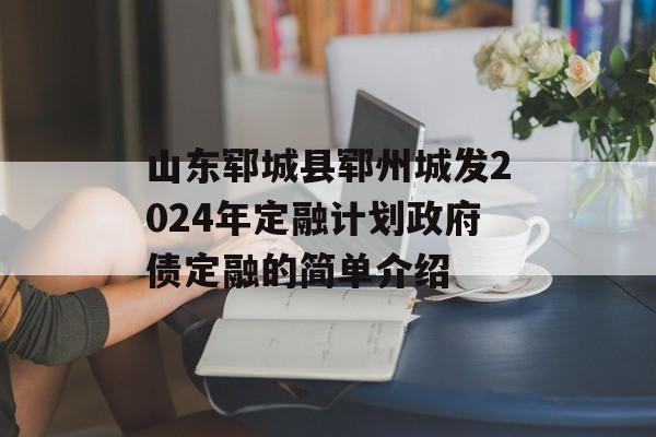 山东郓城县郓州城发2024年定融计划政府债定融的简单介绍