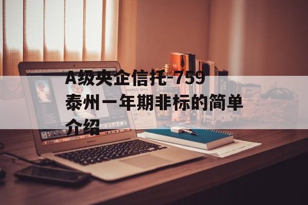 A级央企信托-759泰州一年期非标的简单介绍