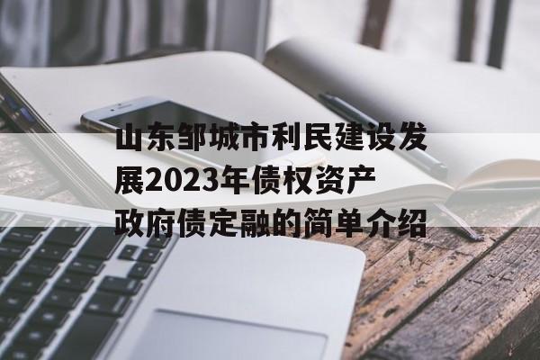 山东邹城市利民建设发展2023年债权资产政府债定融的简单介绍