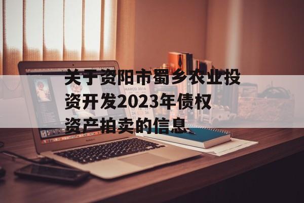 关于资阳市蜀乡农业投资开发2023年债权资产拍卖的信息