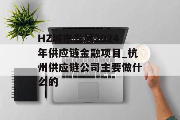 HZ城市发展2024年供应链金融项目_杭州供应链公司主要做什么的