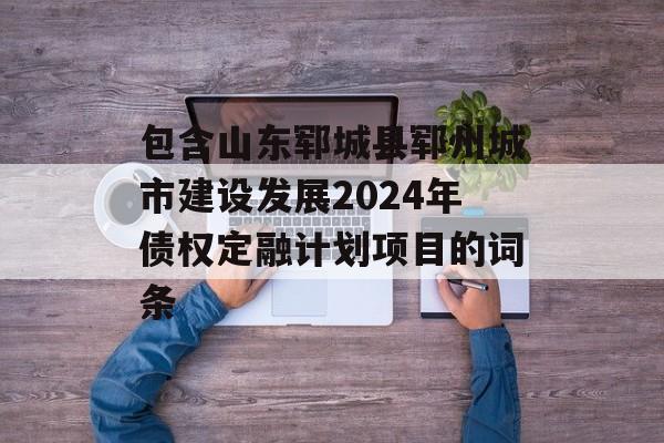 包含山东郓城县郓州城市建设发展2024年债权定融计划项目的词条