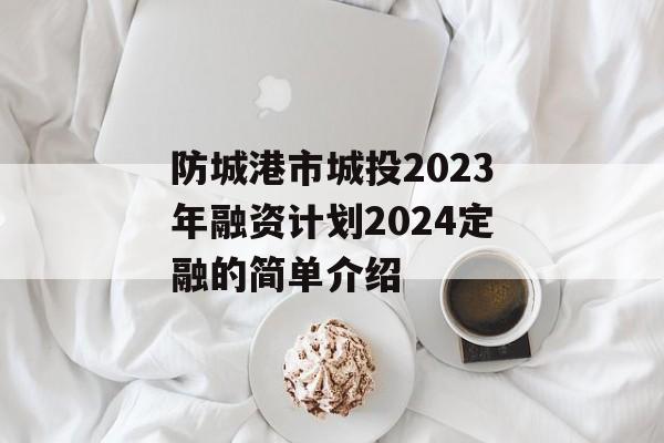 防城港市城投2023年融资计划2024定融的简单介绍