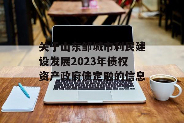 关于山东邹城市利民建设发展2023年债权资产政府债定融的信息