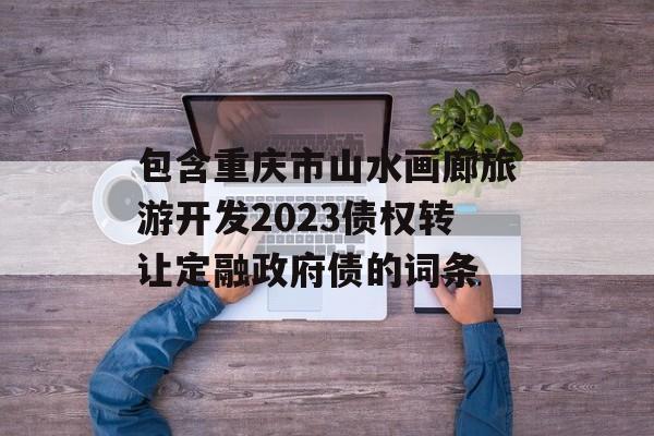 包含重庆市山水画廊旅游开发2023债权转让定融政府债的词条