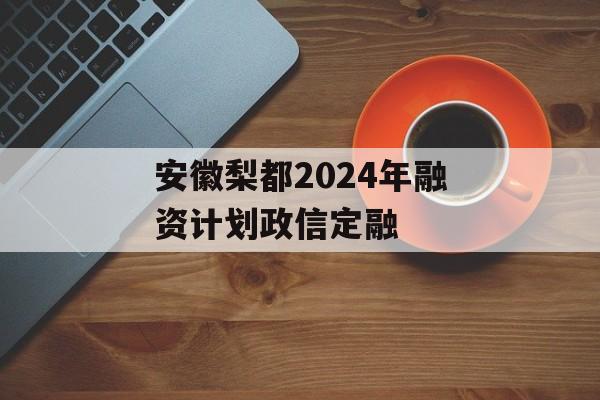 安徽梨都2024年融资计划政信定融